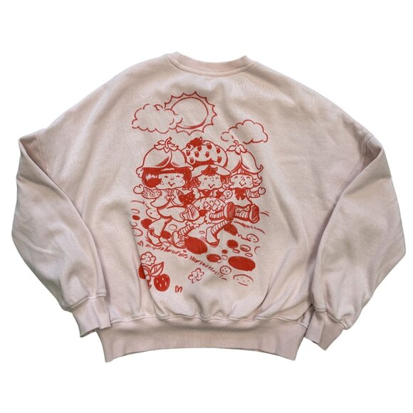 Strawberry Shortcake Womens Sweatshirt Size S Pink Crewneck Nostalgia - Picture 4 of 8